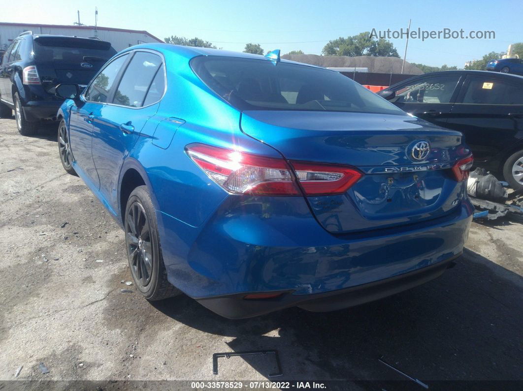 2019 Toyota Camry Le Blue vin: 4T1B11HK3KU266072