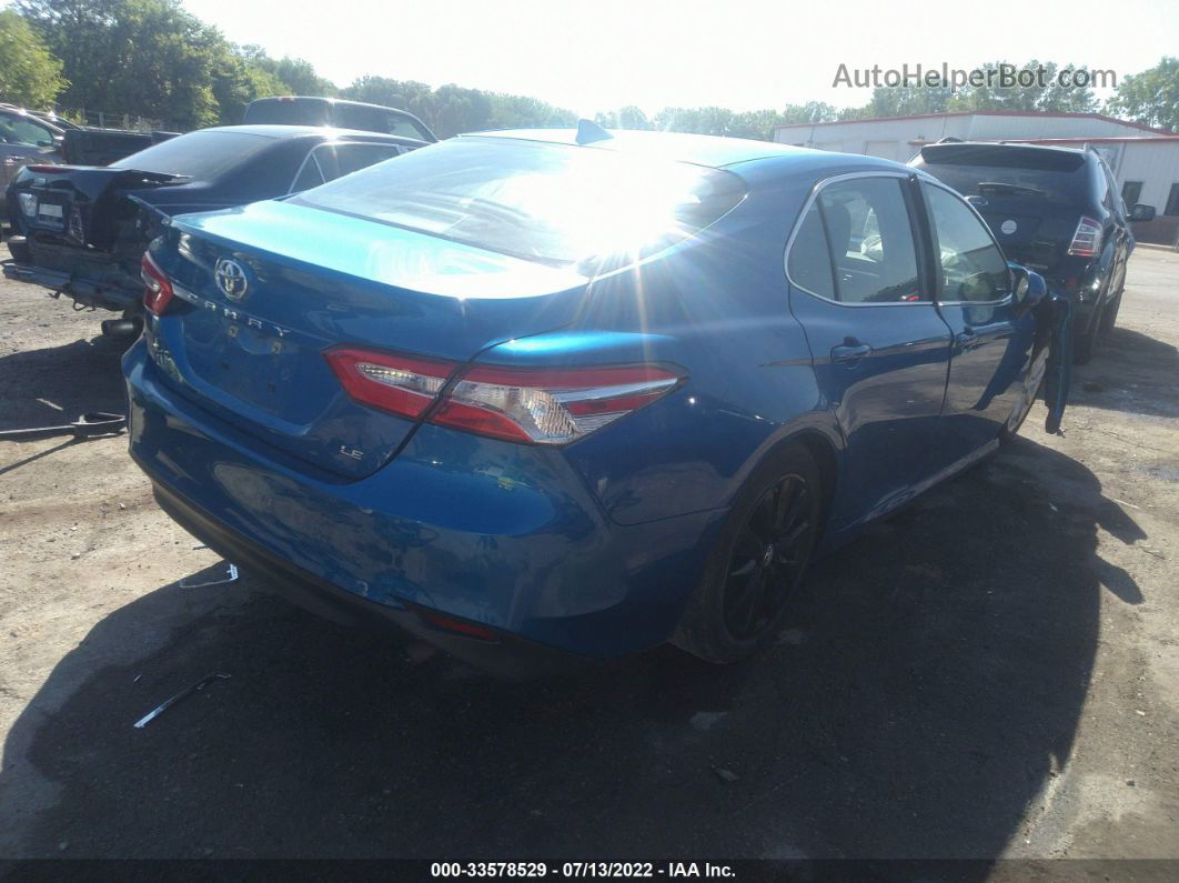 2019 Toyota Camry Le Blue vin: 4T1B11HK3KU266072