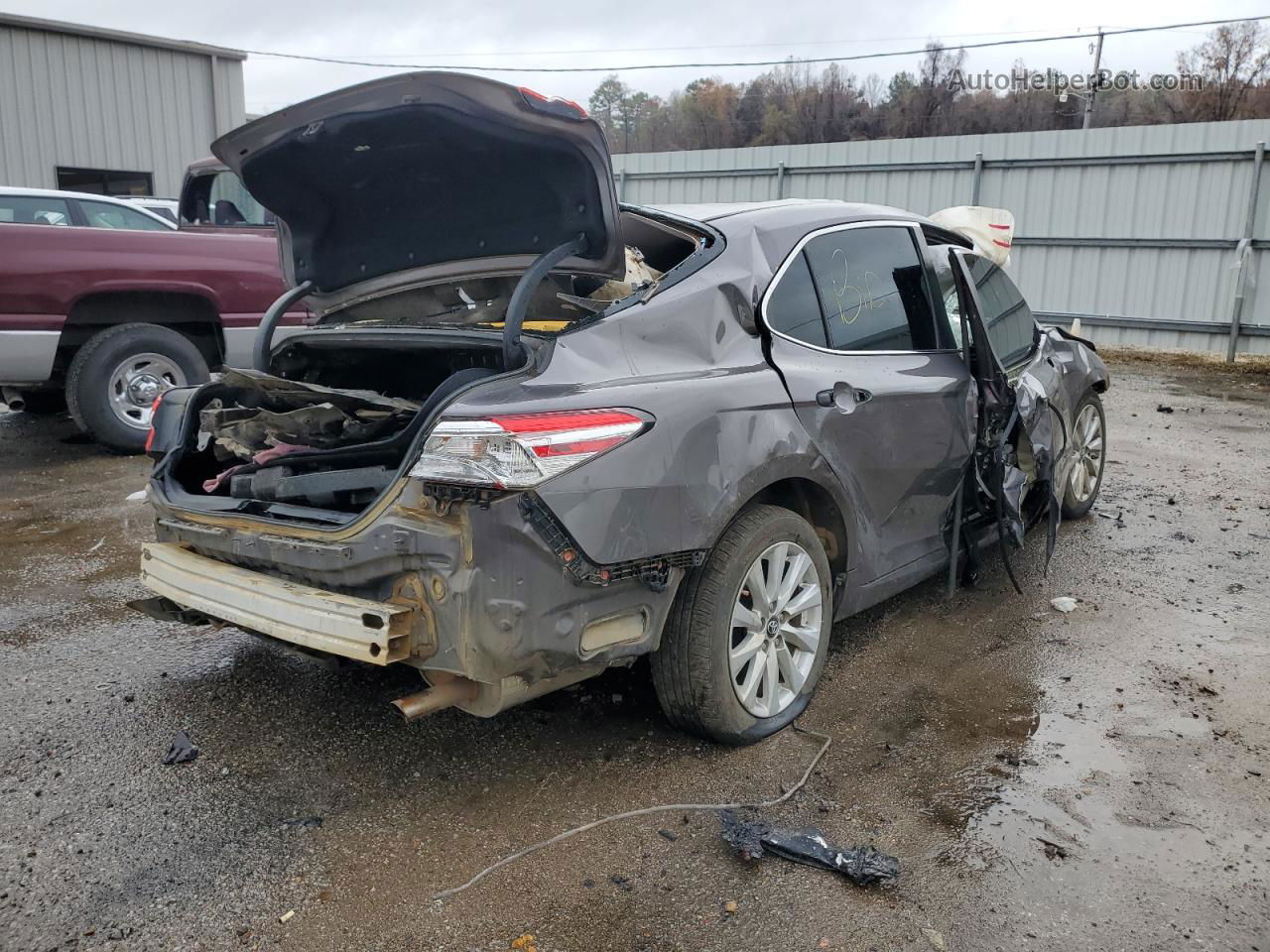 2019 Toyota Camry L Charcoal vin: 4T1B11HK3KU270347