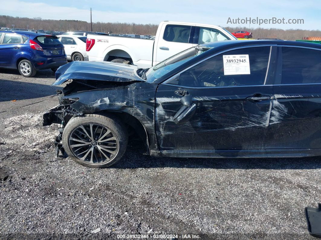 2019 Toyota Camry Se Black vin: 4T1B11HK3KU282482