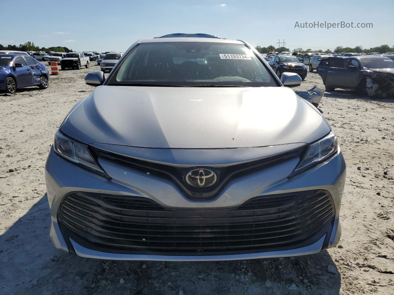 2019 Toyota Camry L Silver vin: 4T1B11HK3KU285429