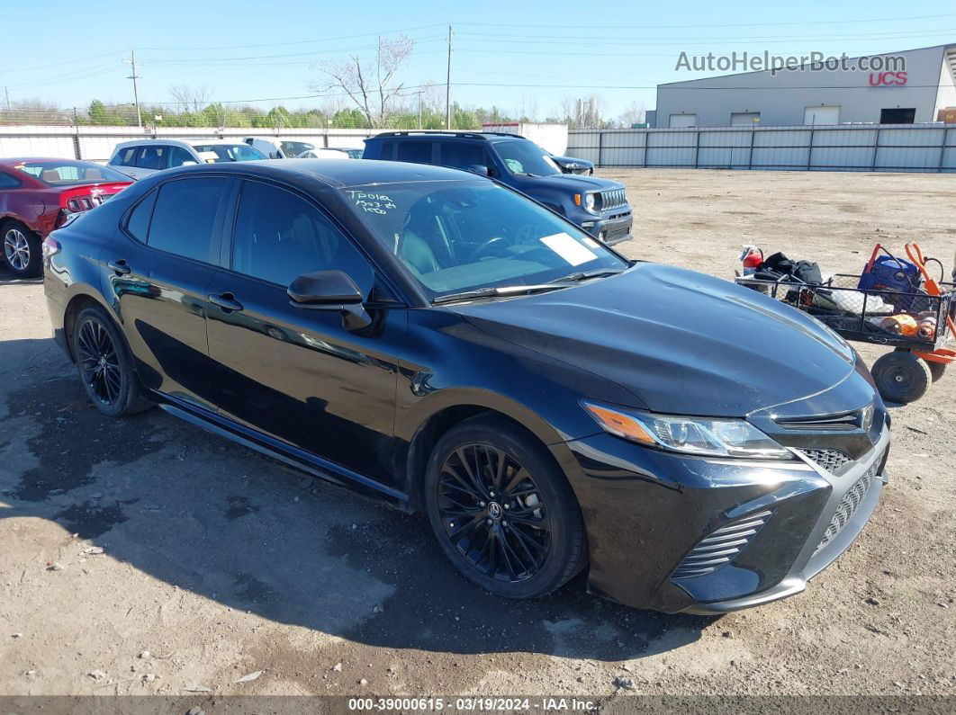 2019 Toyota Camry Se Black vin: 4T1B11HK3KU288461