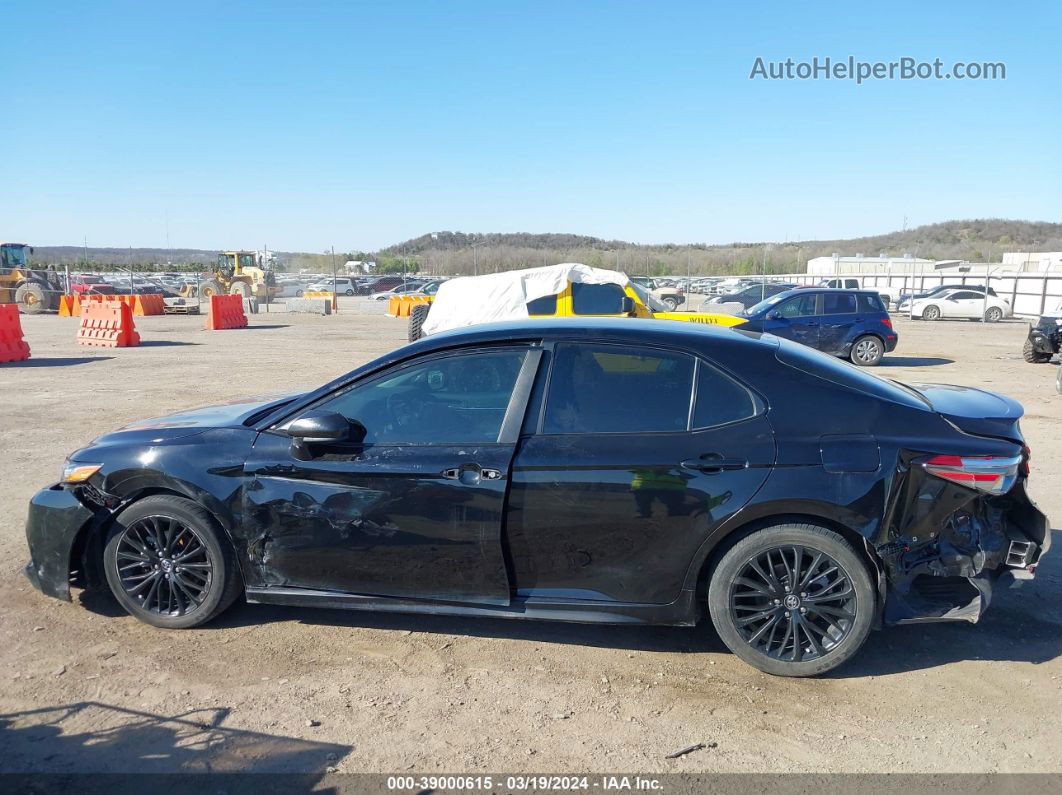 2019 Toyota Camry Se Black vin: 4T1B11HK3KU288461