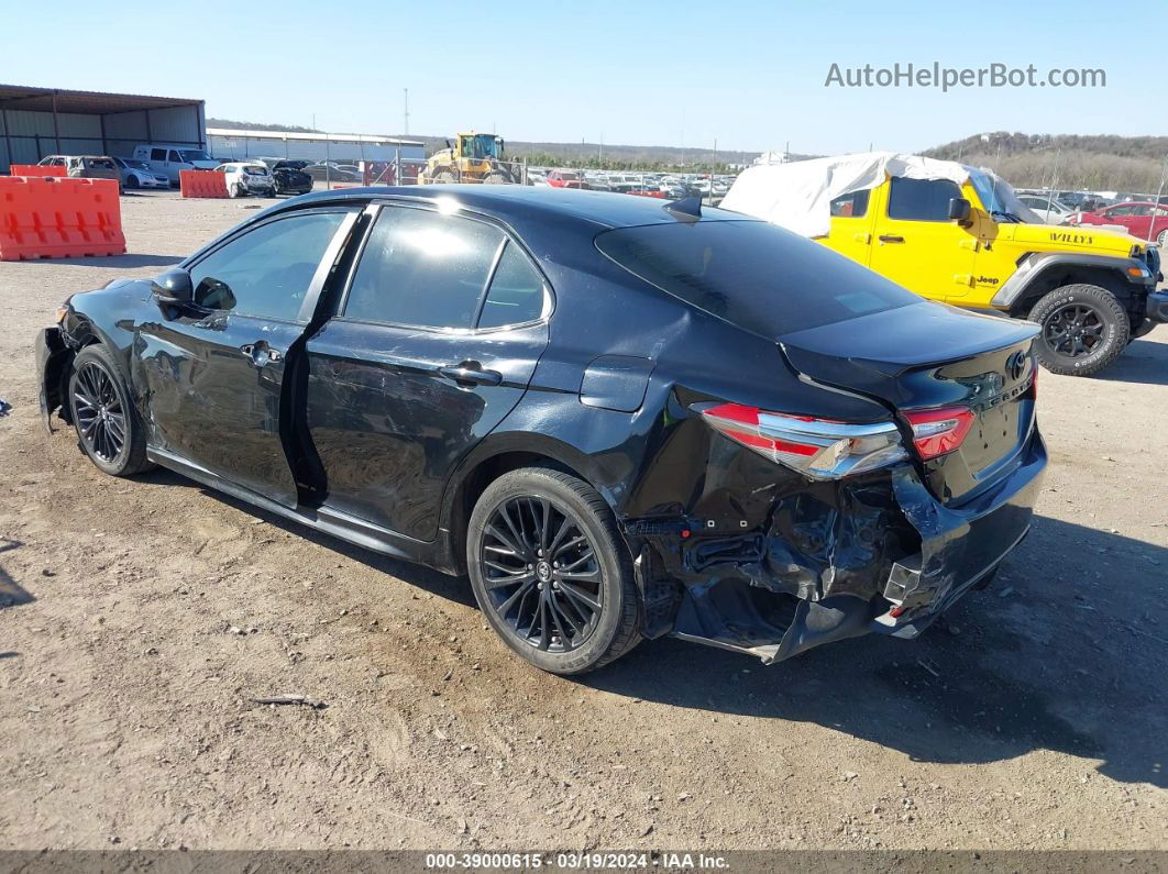 2019 Toyota Camry Se Black vin: 4T1B11HK3KU288461