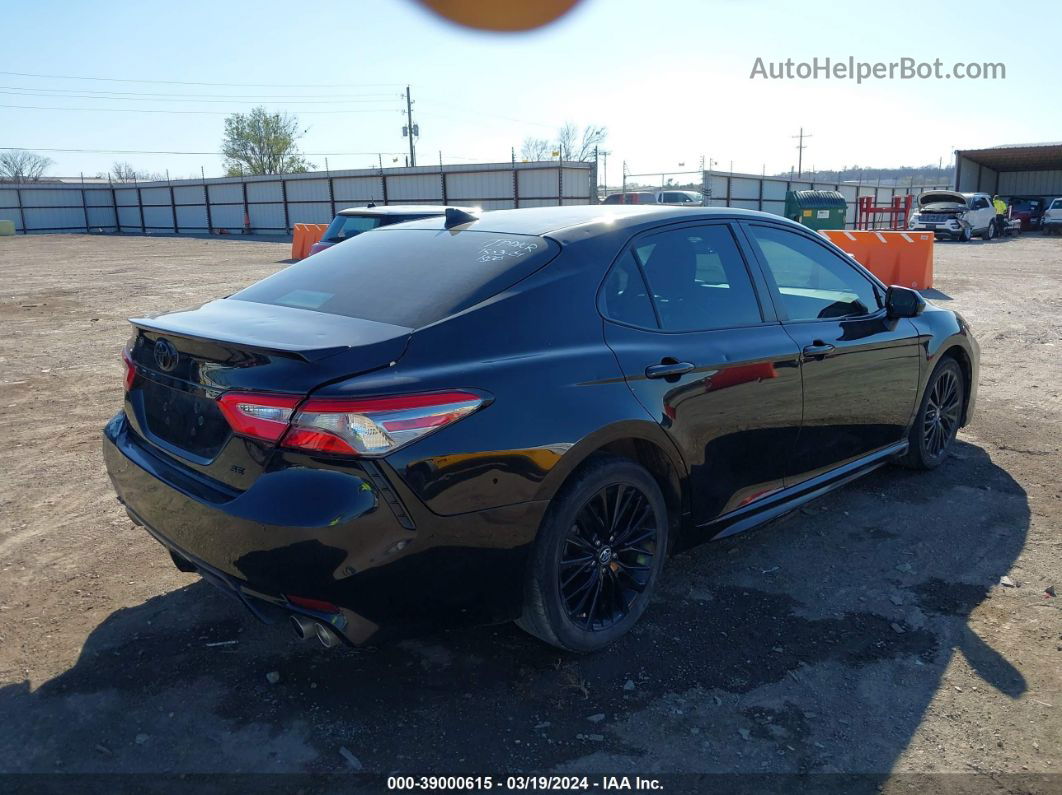 2019 Toyota Camry Se Black vin: 4T1B11HK3KU288461