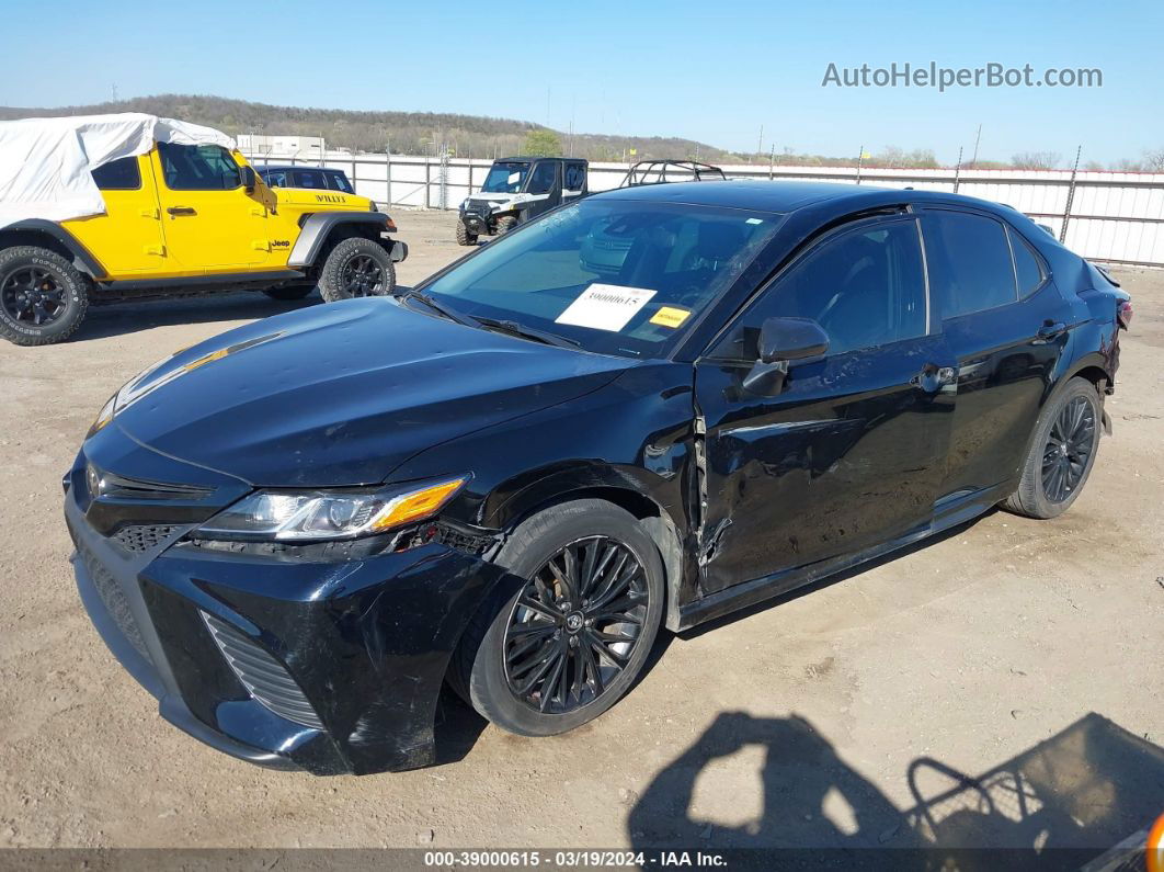 2019 Toyota Camry Se Black vin: 4T1B11HK3KU288461