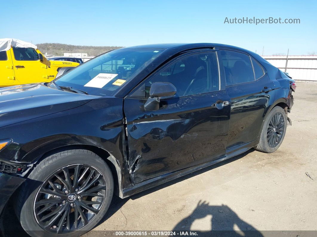 2019 Toyota Camry Se Black vin: 4T1B11HK3KU288461