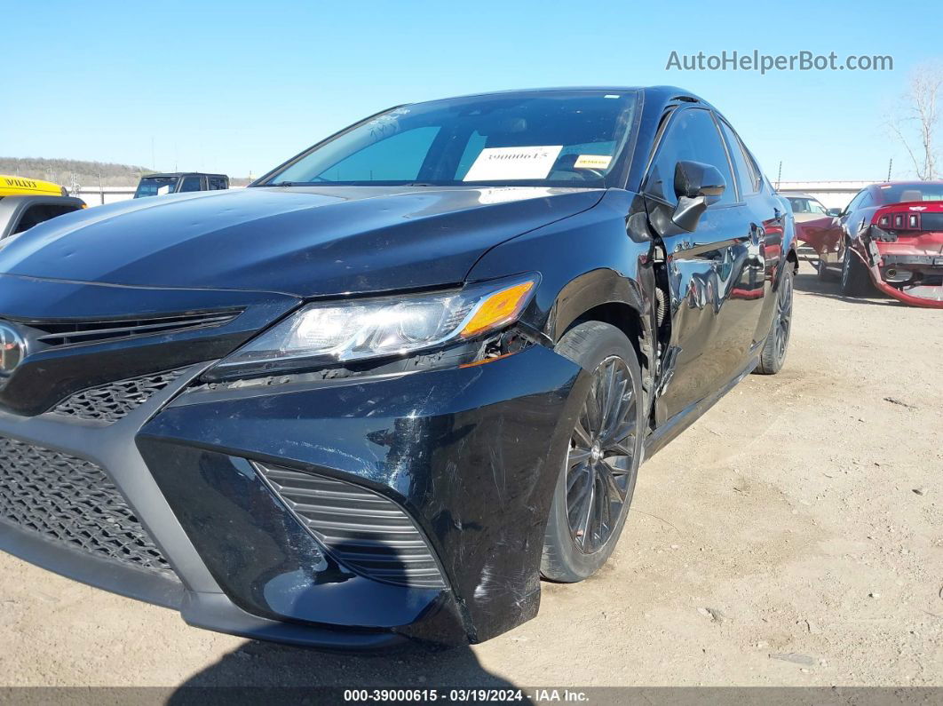 2019 Toyota Camry Se Black vin: 4T1B11HK3KU288461