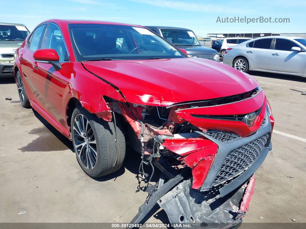 2019 Toyota Camry Se Red vin: 4T1B11HK3KU297872