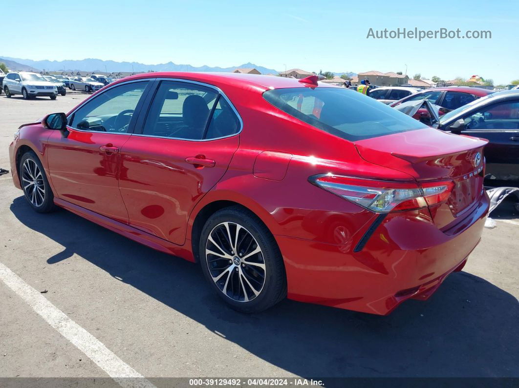 2019 Toyota Camry Se Red vin: 4T1B11HK3KU297872