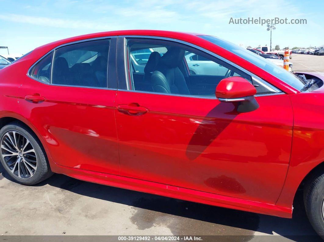 2019 Toyota Camry Se Red vin: 4T1B11HK3KU297872