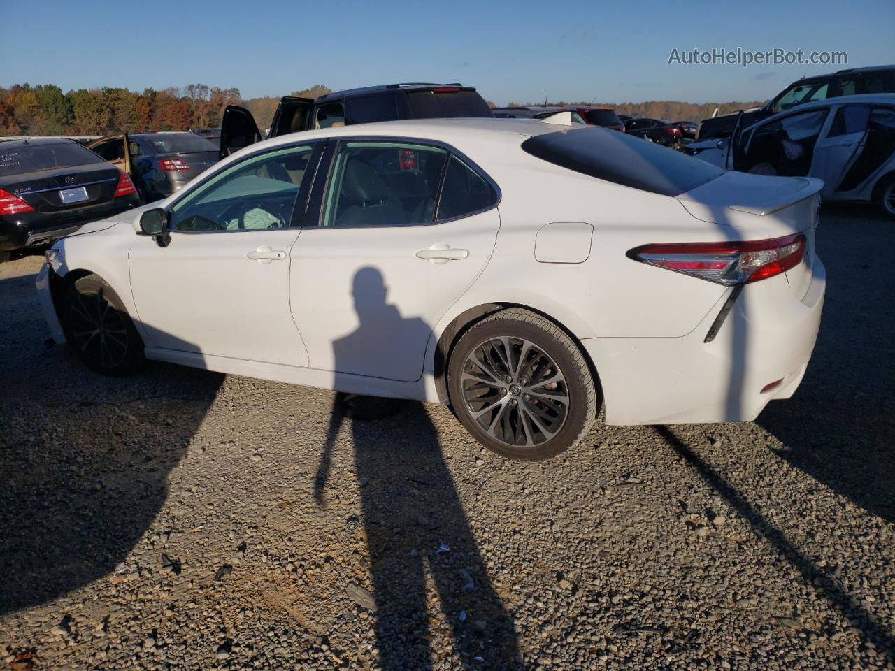 2019 Toyota Camry L White vin: 4T1B11HK3KU716349