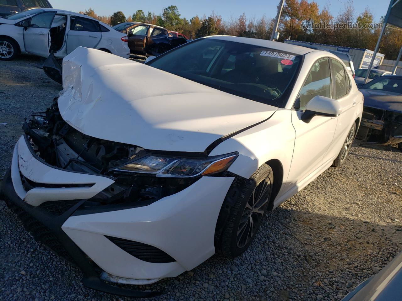 2019 Toyota Camry L White vin: 4T1B11HK3KU716349