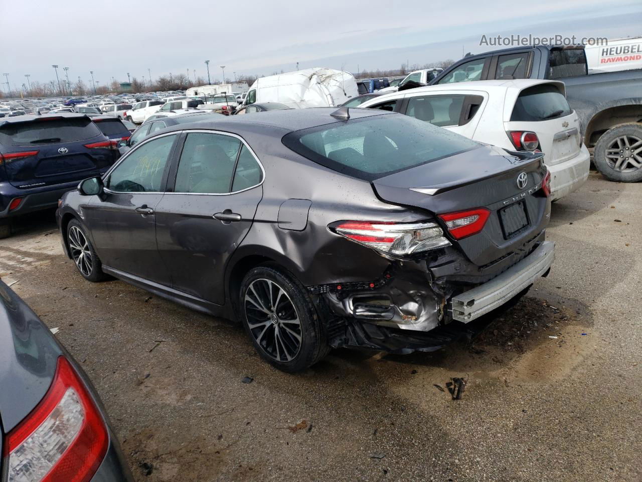 2019 Toyota Camry L Gray vin: 4T1B11HK3KU741817