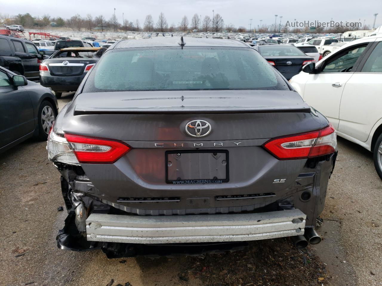 2019 Toyota Camry L Серый vin: 4T1B11HK3KU741817