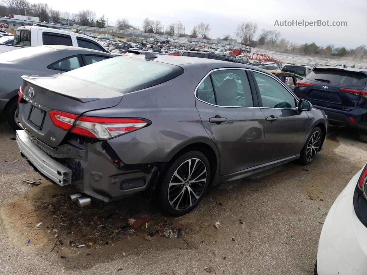 2019 Toyota Camry L Серый vin: 4T1B11HK3KU741817