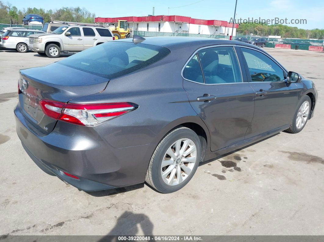 2019 Toyota Camry Le Gray vin: 4T1B11HK3KU753949