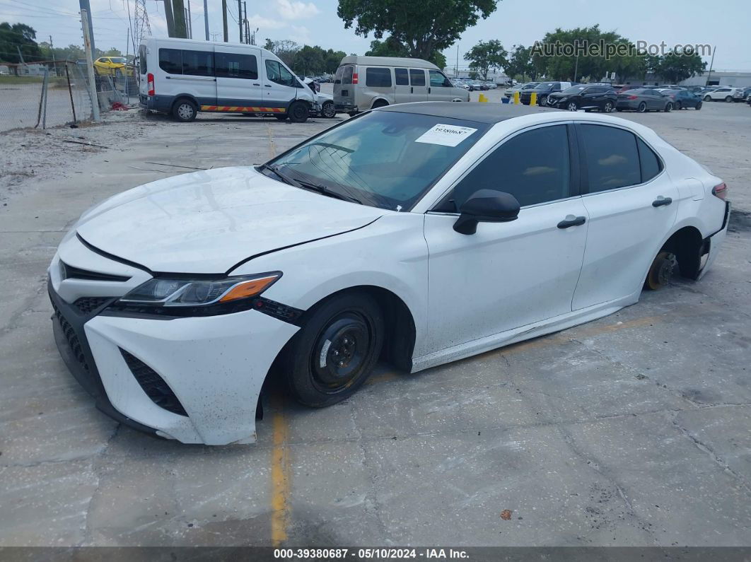 2019 Toyota Camry Se White vin: 4T1B11HK3KU781038