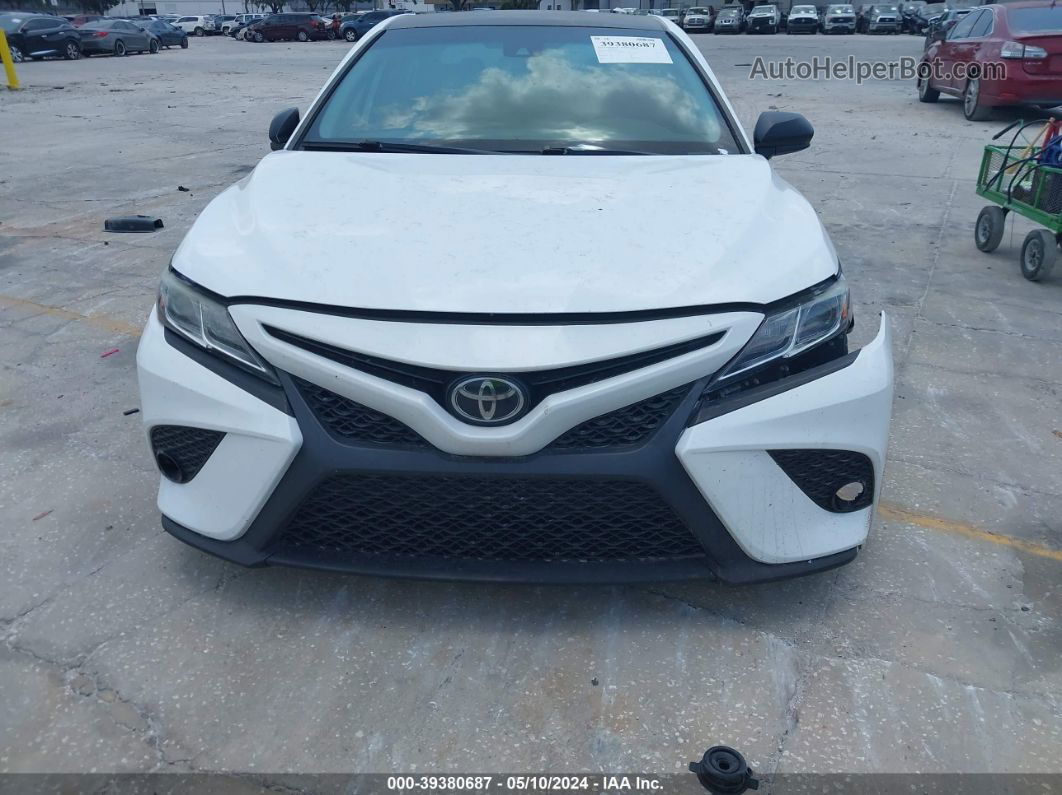 2019 Toyota Camry Se Белый vin: 4T1B11HK3KU781038