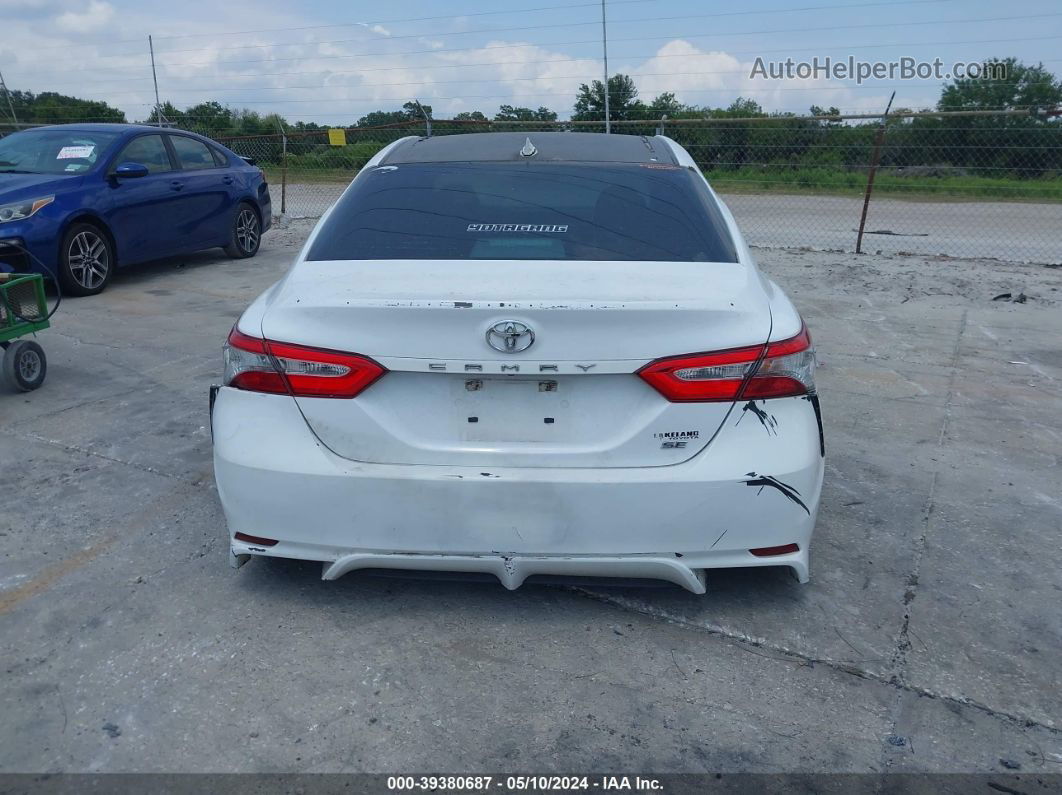 2019 Toyota Camry Se Белый vin: 4T1B11HK3KU781038