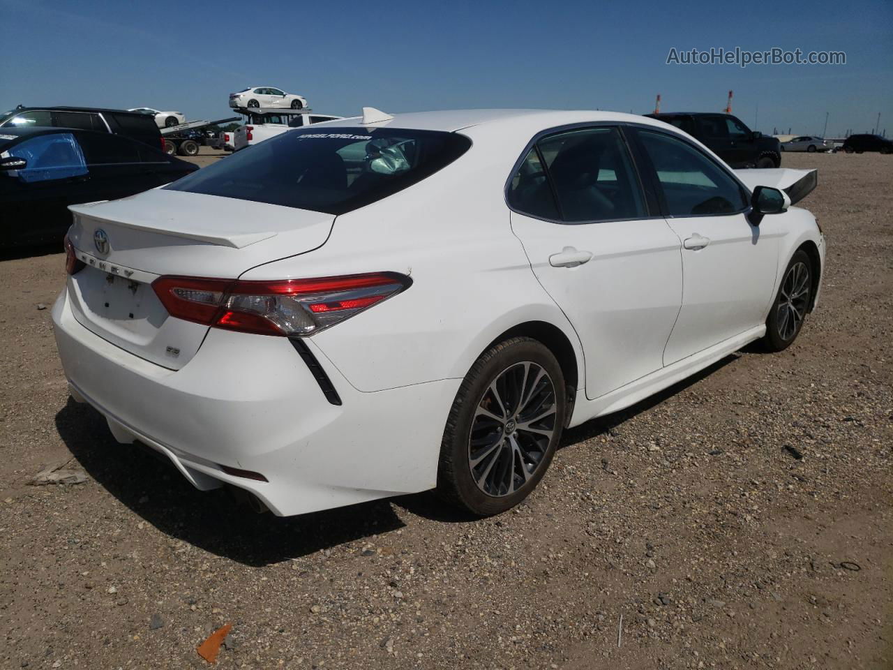 2019 Toyota Camry L White vin: 4T1B11HK3KU797997