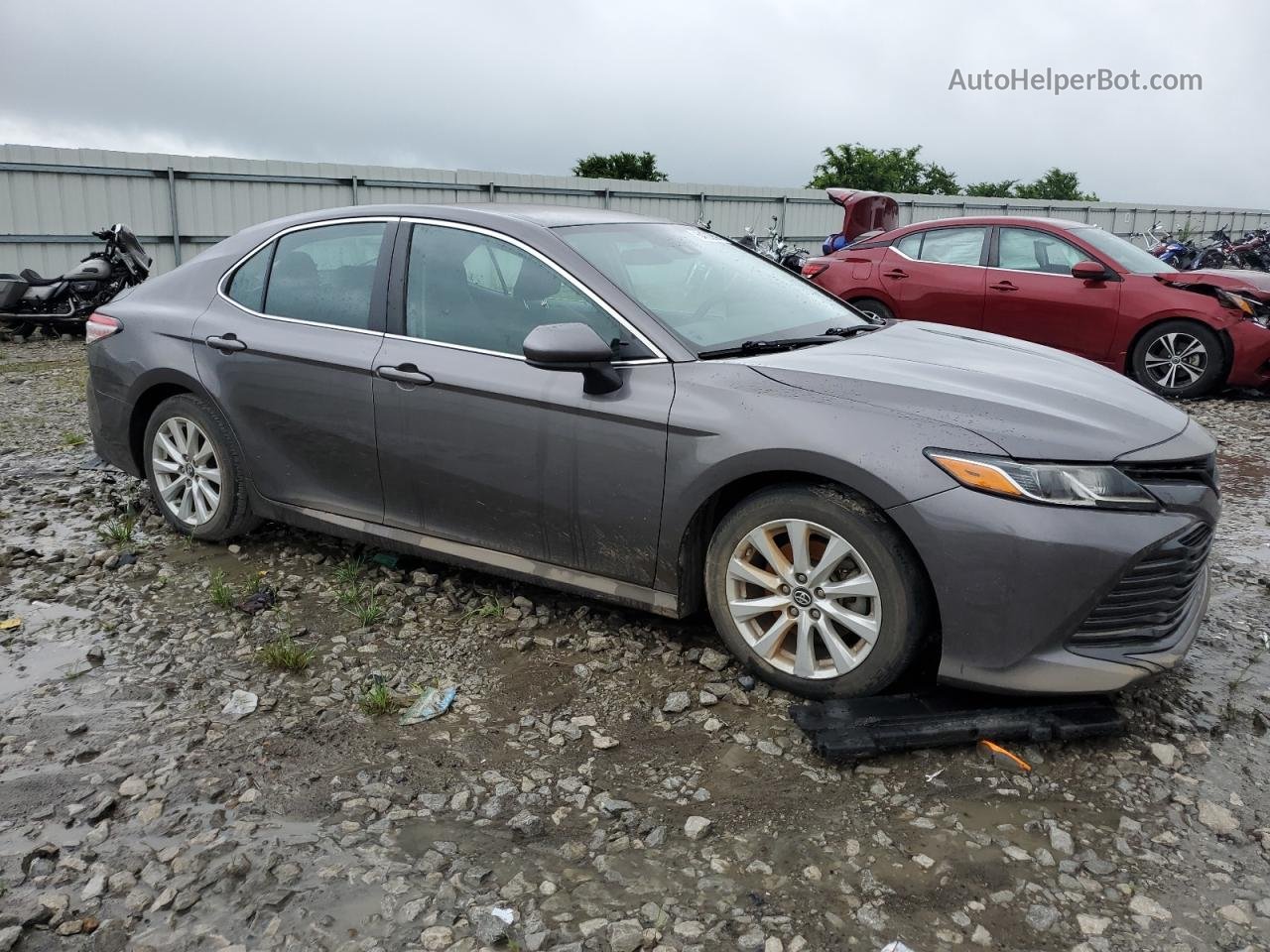 2019 Toyota Camry L Серый vin: 4T1B11HK3KU815785