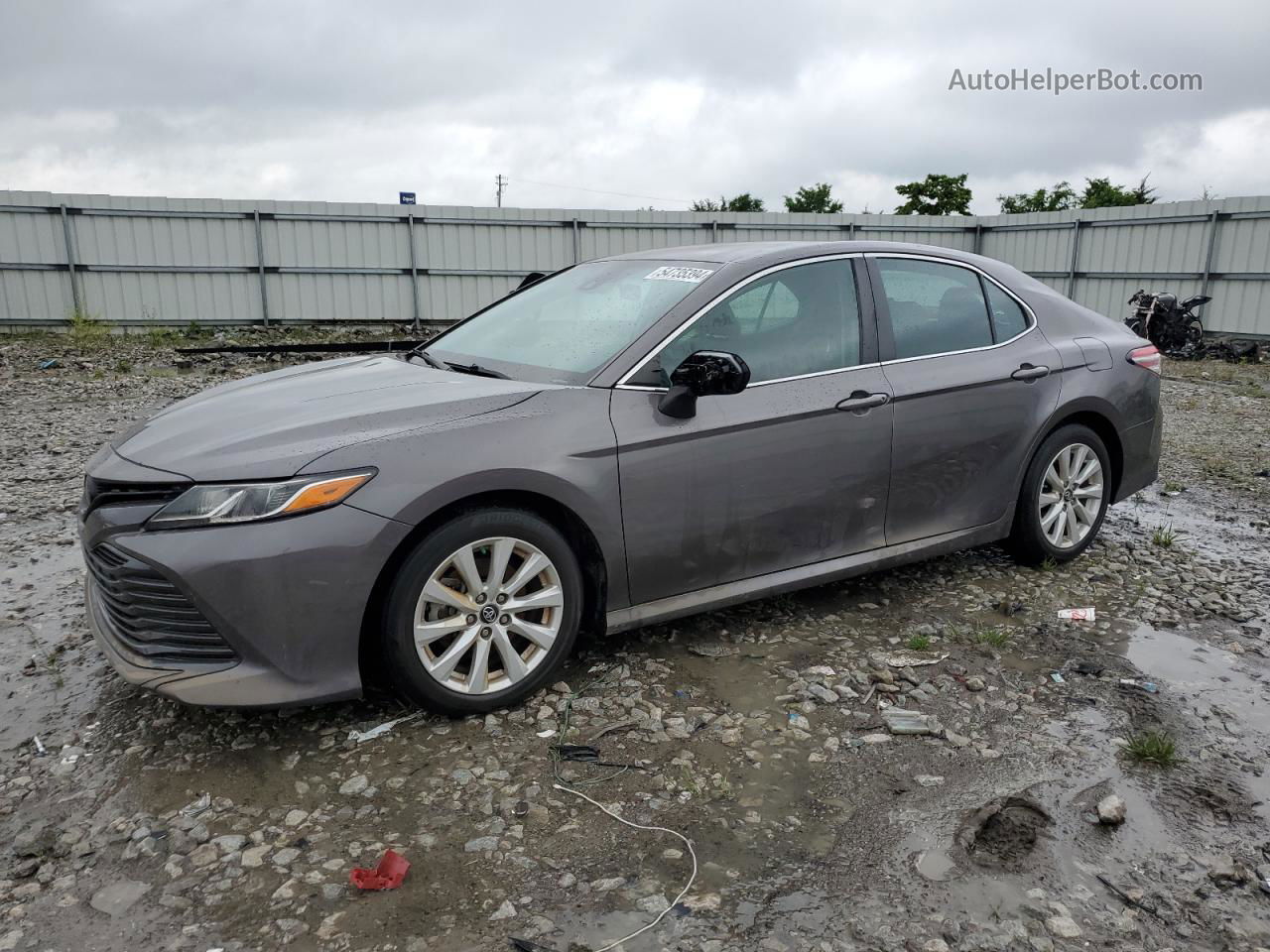 2019 Toyota Camry L Серый vin: 4T1B11HK3KU815785