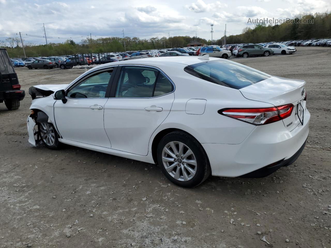 2019 Toyota Camry L White vin: 4T1B11HK3KU823675