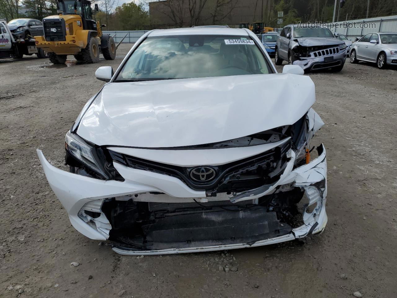 2019 Toyota Camry L White vin: 4T1B11HK3KU823675