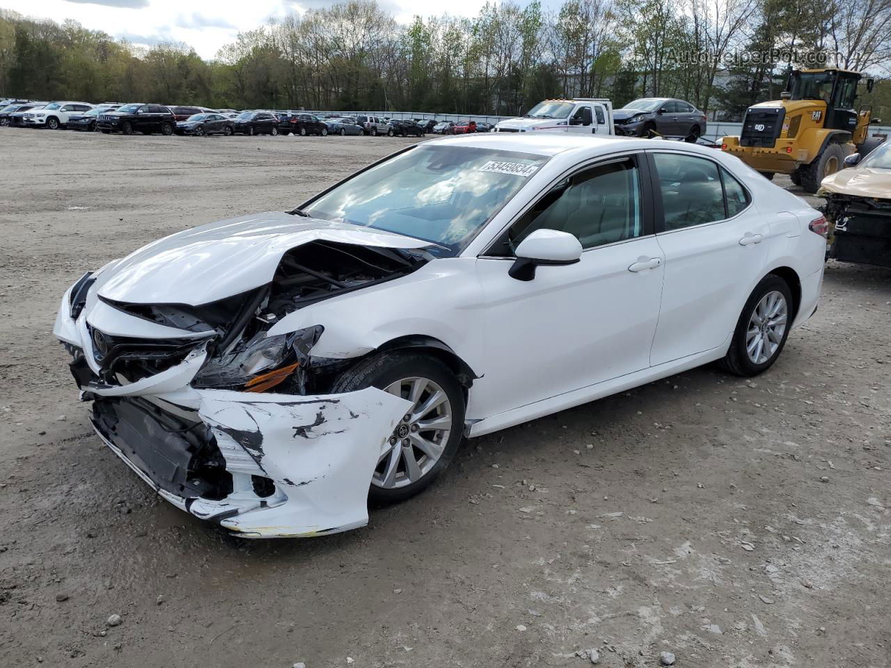 2019 Toyota Camry L White vin: 4T1B11HK3KU823675