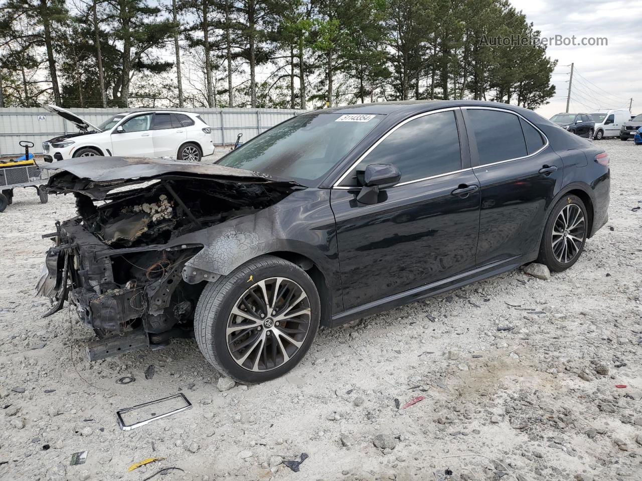 2019 Toyota Camry L Black vin: 4T1B11HK4KU168653