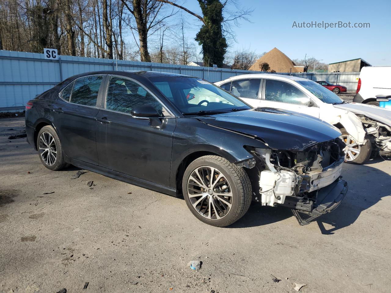 2019 Toyota Camry L Black vin: 4T1B11HK4KU178955