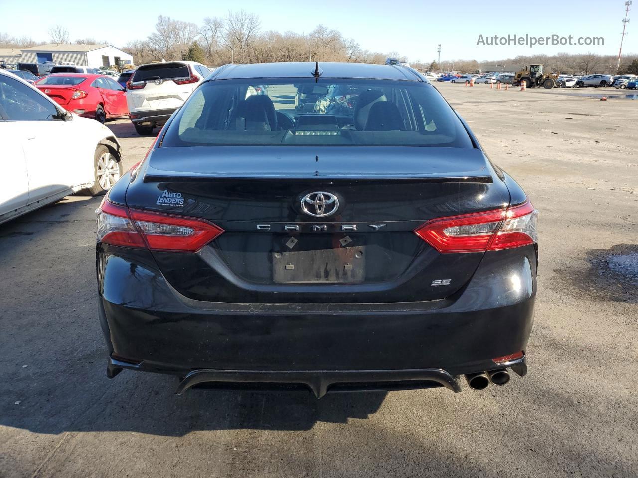 2019 Toyota Camry L Black vin: 4T1B11HK4KU178955