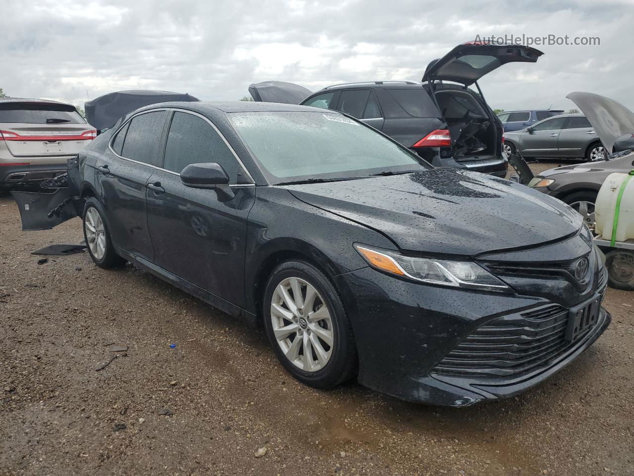 2019 Toyota Camry L Черный vin: 4T1B11HK4KU185355