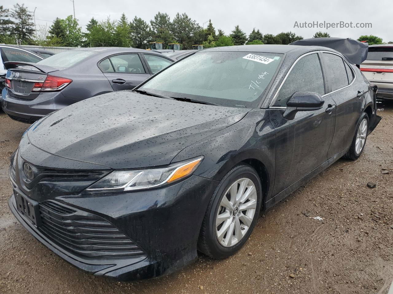 2019 Toyota Camry L Черный vin: 4T1B11HK4KU185355