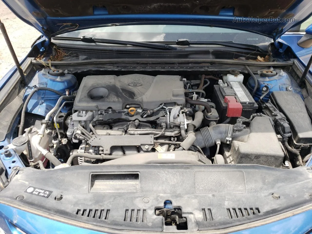 2019 Toyota Camry L Синий vin: 4T1B11HK4KU211663