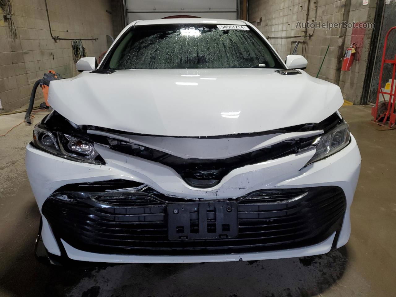 2019 Toyota Camry L White vin: 4T1B11HK4KU217978