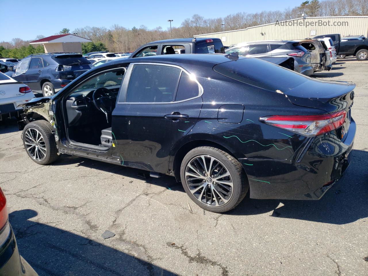 2019 Toyota Camry L Black vin: 4T1B11HK4KU230567