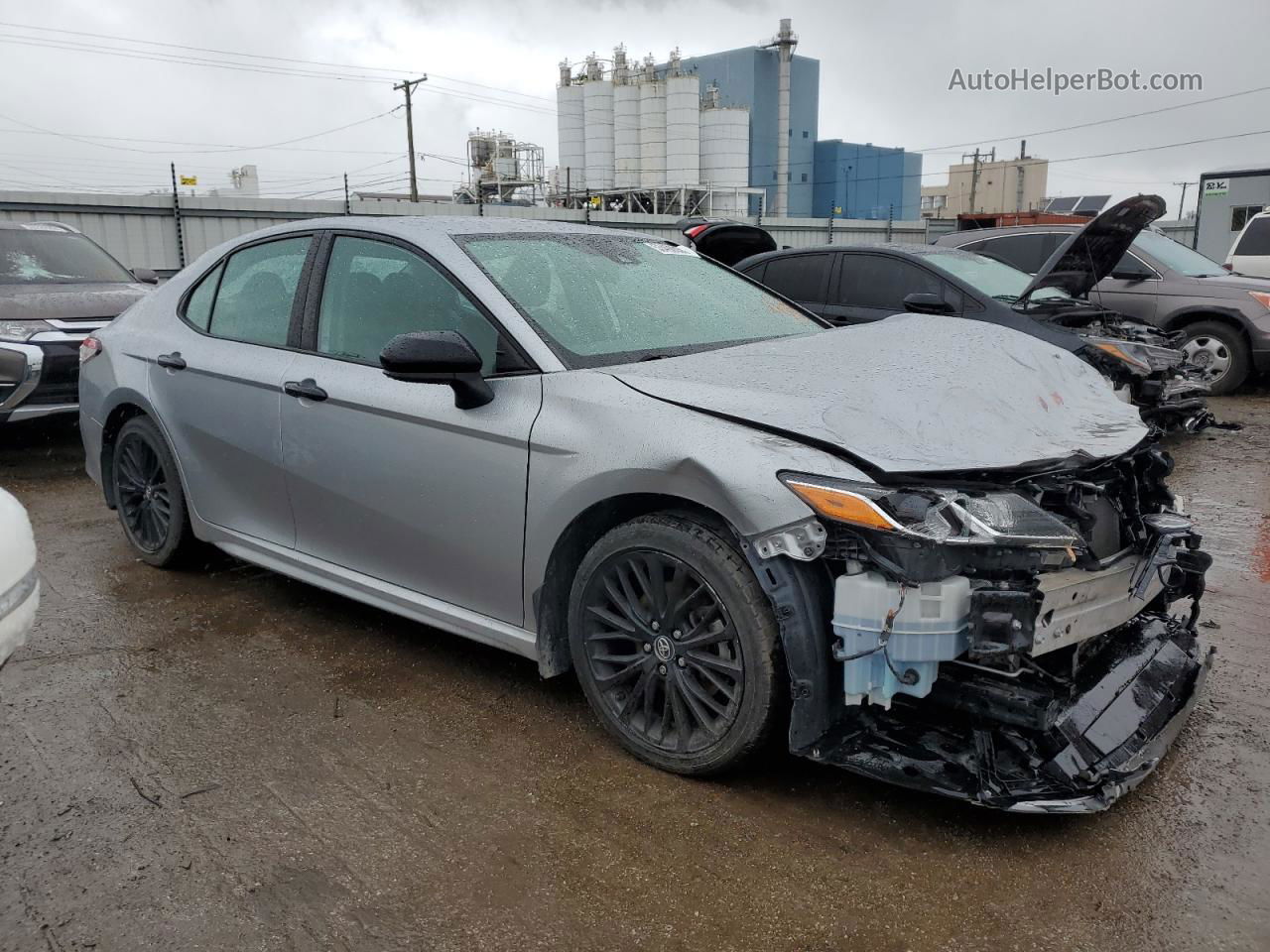 2019 Toyota Camry L Серебряный vin: 4T1B11HK4KU236501