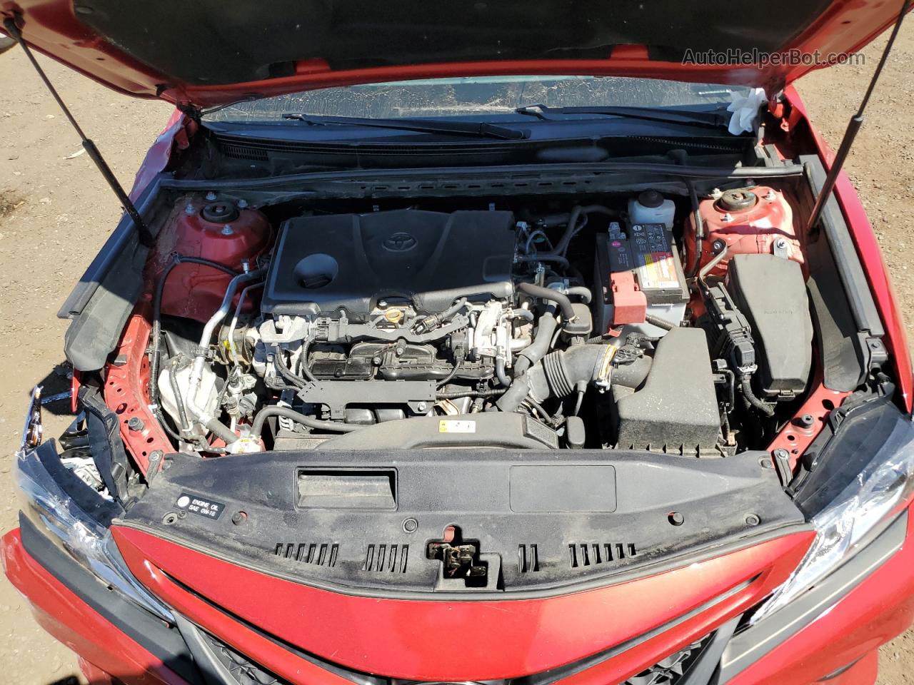 2019 Toyota Camry L Red vin: 4T1B11HK4KU241374