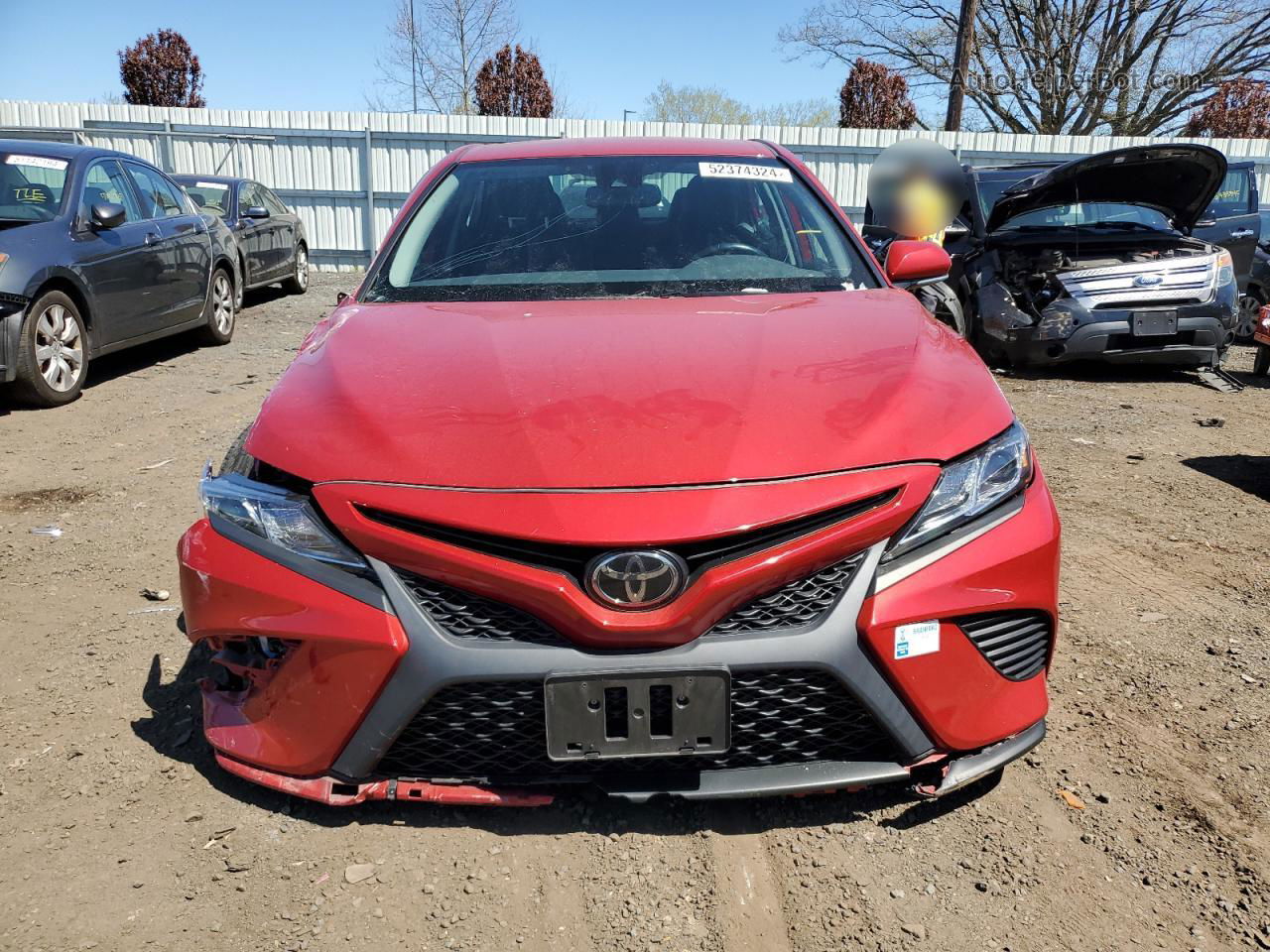 2019 Toyota Camry L Красный vin: 4T1B11HK4KU241374