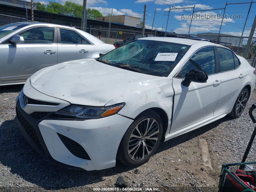 2019 Toyota Camry Se White vin: 4T1B11HK4KU255839