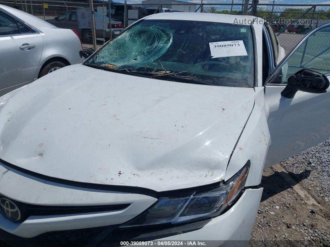 2019 Toyota Camry Se White vin: 4T1B11HK4KU255839