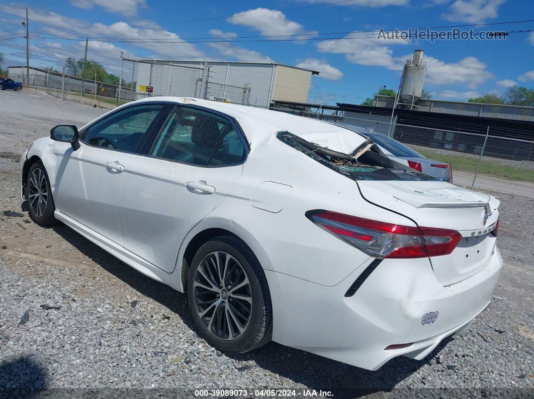 2019 Toyota Camry Se White vin: 4T1B11HK4KU255839