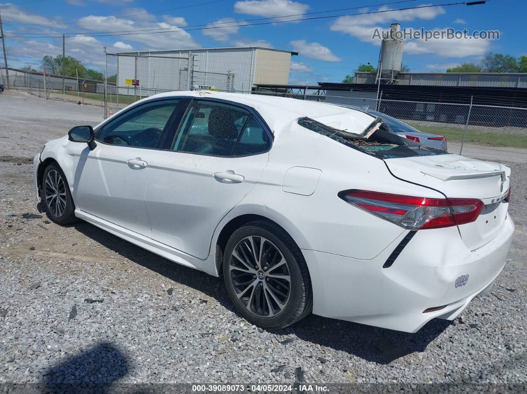 2019 Toyota Camry Se White vin: 4T1B11HK4KU255839