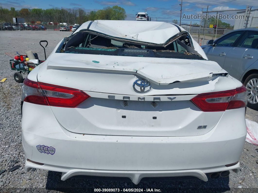 2019 Toyota Camry Se White vin: 4T1B11HK4KU255839