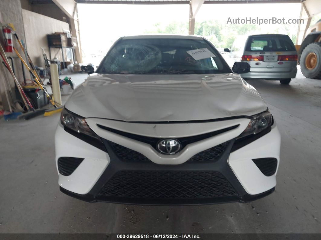 2019 Toyota Camry Se White vin: 4T1B11HK4KU255839