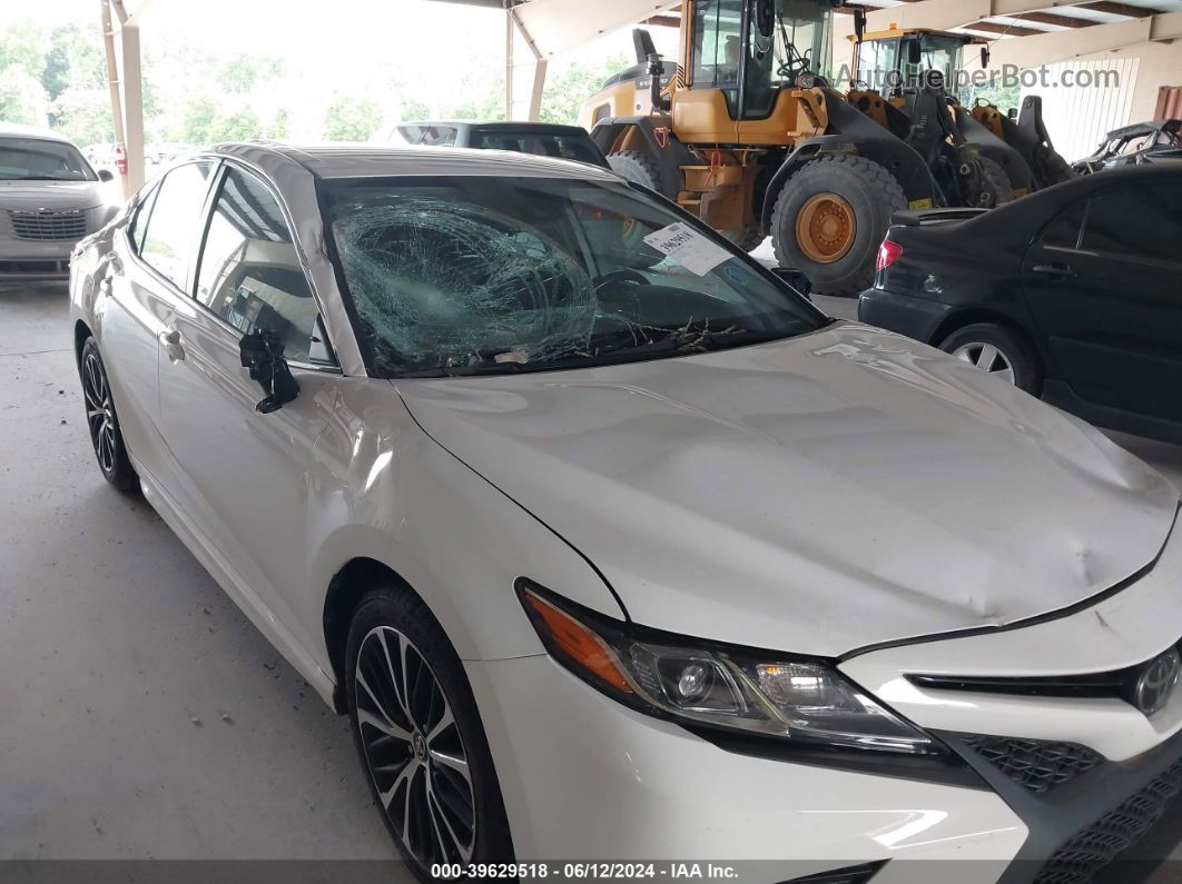 2019 Toyota Camry Se White vin: 4T1B11HK4KU255839