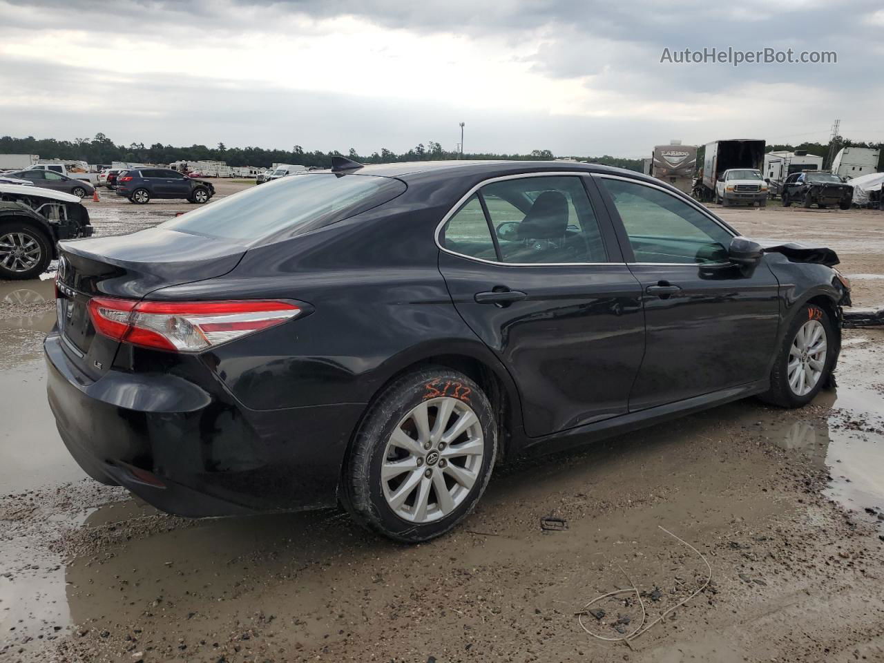 2019 Toyota Camry L Black vin: 4T1B11HK4KU257977