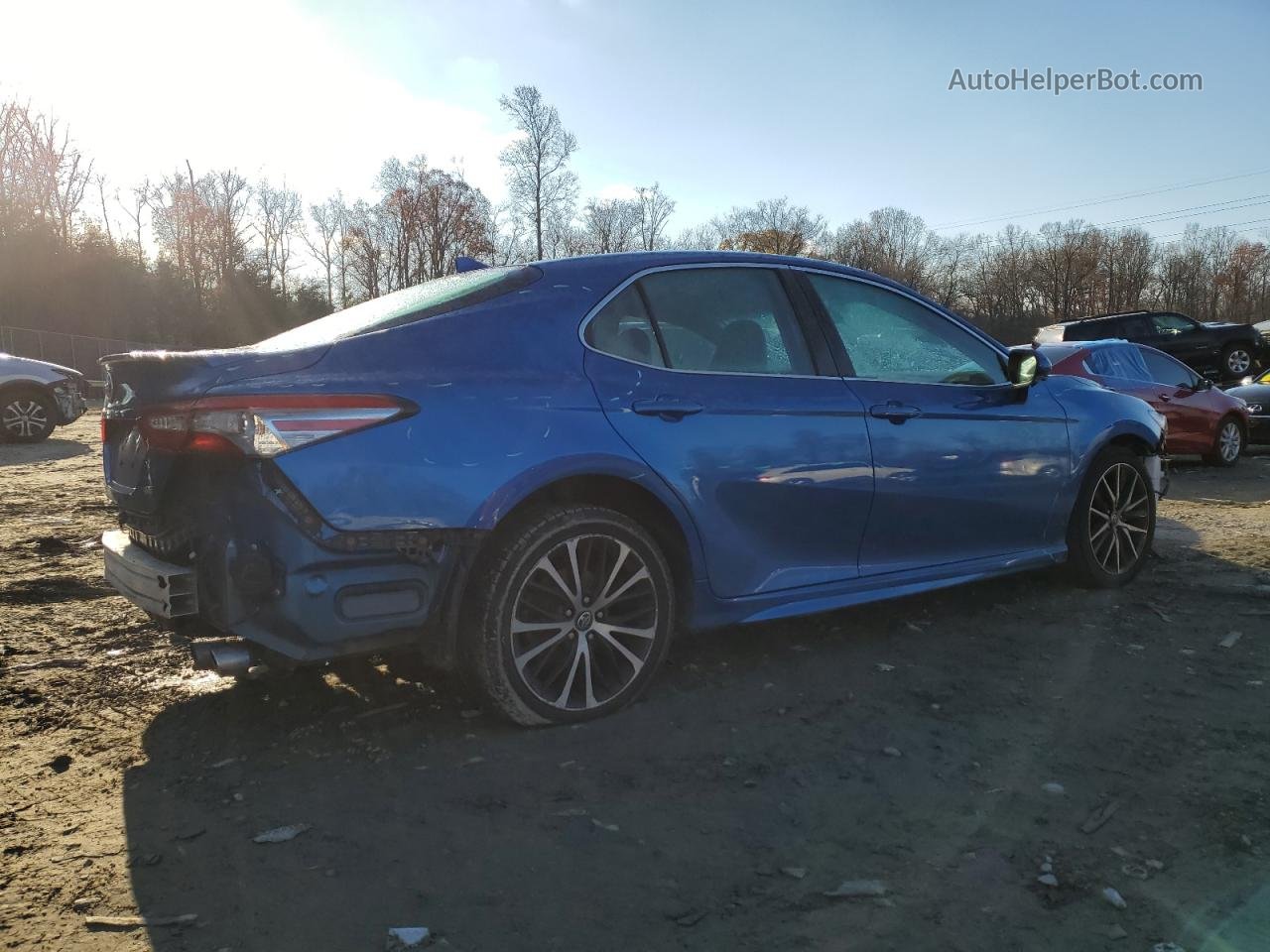 2019 Toyota Camry L Синий vin: 4T1B11HK4KU258191